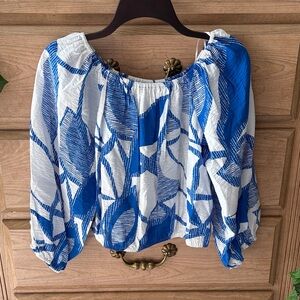 NineWest Blue and White Women's Top
